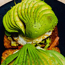 avocado toast with eggs